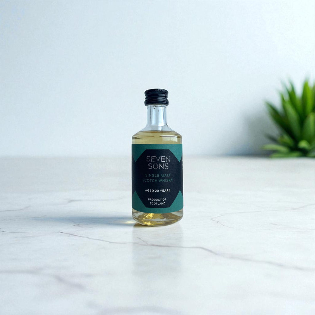 Seven Sons - Single Malt Aged 20 Years - Lightly Peated - 5cl