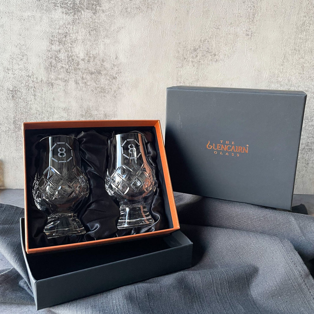 2 x Cut Crystal Glencairn Glass Box Set