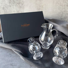 Load image into Gallery viewer, 2 x Cut Crystal Glencairn Glass  + 1 x Water Jug Box Set
