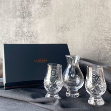 Load image into Gallery viewer, 2 x Cut Crystal Glencairn Glass  + 1 x Water Jug Box Set
